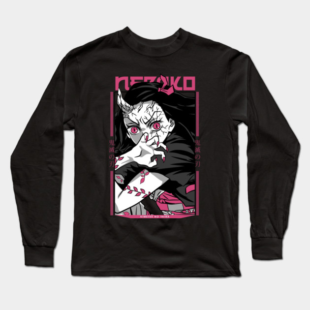 Nezuko Demon Form- Kimetsu no Yaiba Long Sleeve T-Shirt by Otaku Vibes