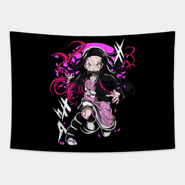 Kamado Nezuko - Kimetsu no Yaiba Tapestry by Otaku Vibes