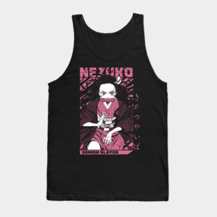 Demon Slayer Nezuko Kamado Flame Aura Tank Top