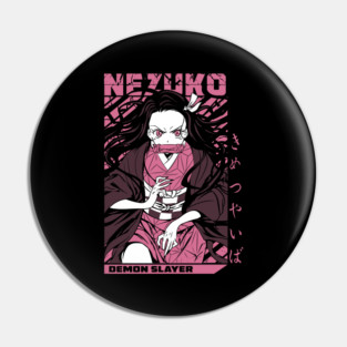 Demon Slayer Nezuko Kamado Flame Aura Pin