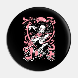 Demon Slayer - Nezuko in Action Cool Design Pin