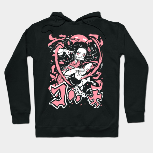 Demon Slayer - Nezuko in Action Cool Design Hoodie by Otaku Vibes