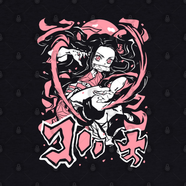 Demon Slayer - Nezuko in Action Cool Design by Otaku Vibes