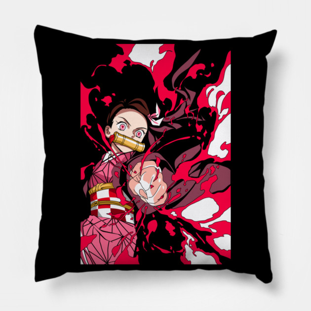 Demon Slayer Nezuko Demon Power Pillow by Otaku Vibes