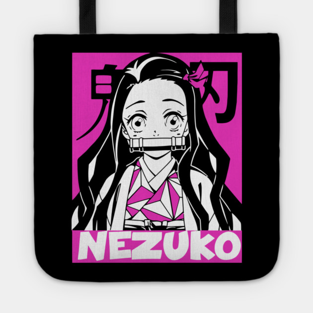 Demon Slayer Nezuko Pink Glow Tote by Otaku Vibes