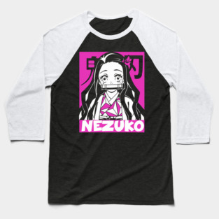 Demon Slayer Nezuko Pink Glow Baseball T-Shirt
