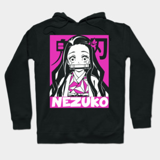 Demon Slayer Nezuko Pink Glow Hoodie