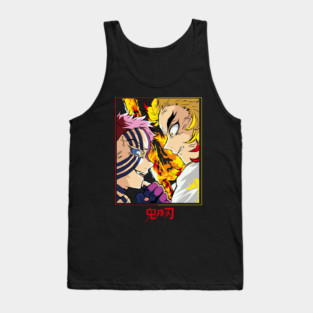 Demon Slayer Rengoku vs Akaza Clash Art Tank Top