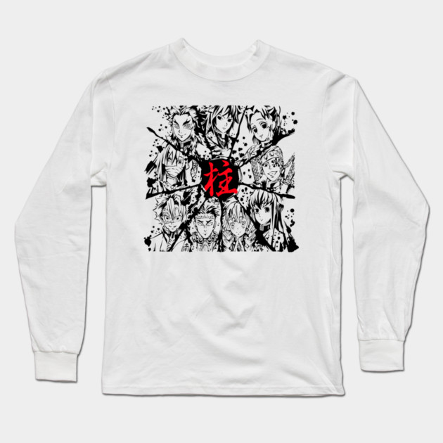 Demon Slayer Hashira Kanji Symbol Long Sleeve T-Shirt by Otaku Vibes