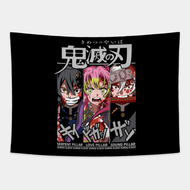 Demon Slayer - Hashira Trio Tapestry by Otaku Vibes