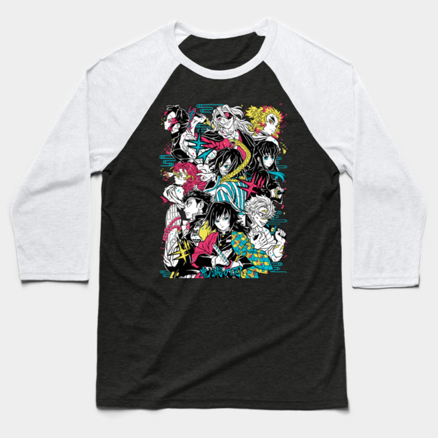 Demon Slayer - Hashira Squad Baseball T-Shirt by Otaku Vibes