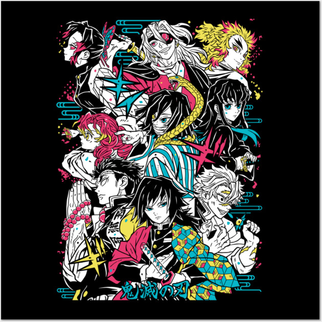 Demon Slayer - Hashira Squad Wall Art by Otaku Vibes