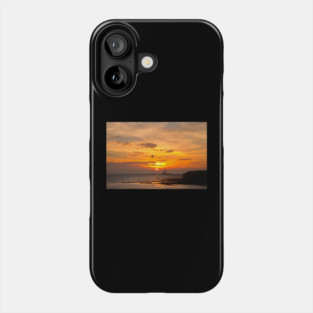 Sunrise over Collywell Bay in Northumberland Phone Case