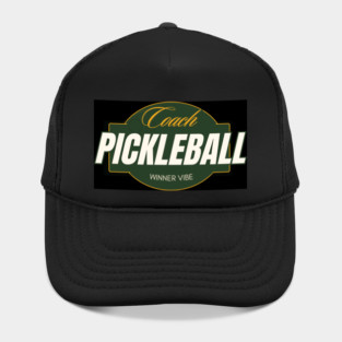 PICKLEBALL COACH TEE. VERY NICE  simple  yet impactful design for COACHES to wear at the court. Will make great gift for your teacher too Hat
