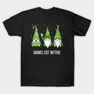 Holiday Gnome Trio with White Beards and Braided Hair T-Shirt
