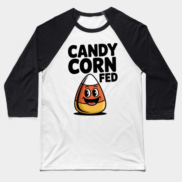 Candy Corn Fed Baseball T-Shirt by Frank Ring