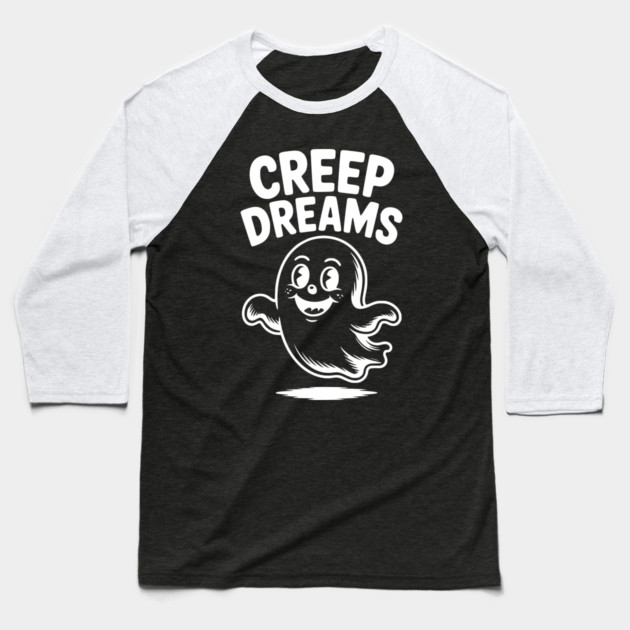 Creep Dreams Baseball T-Shirt by Frank Ring
