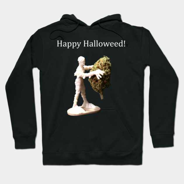 Halloweed Mummy (dark shirts) - Weed Design Hoodie by MrGreenGenes420