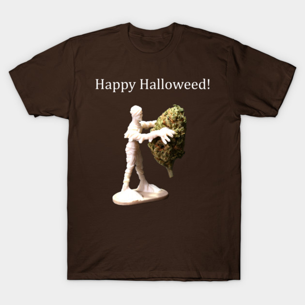Halloweed Mummy (dark shirts) - Weed Design T-Shirt by MrGreenGenes420