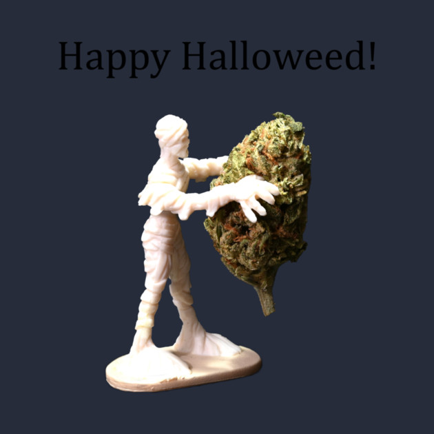 Halloweed Mummy (light shirts) - Weed Design by MrGreenGenes420