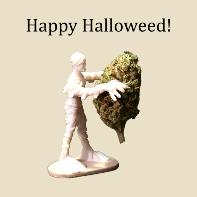 Halloweed Mummy (light shirts) - Weed Design by MrGreenGenes420