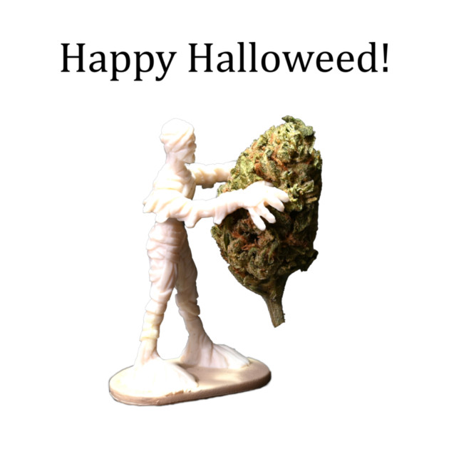 Halloweed Mummy (light shirts) - Weed Design by MrGreenGenes420