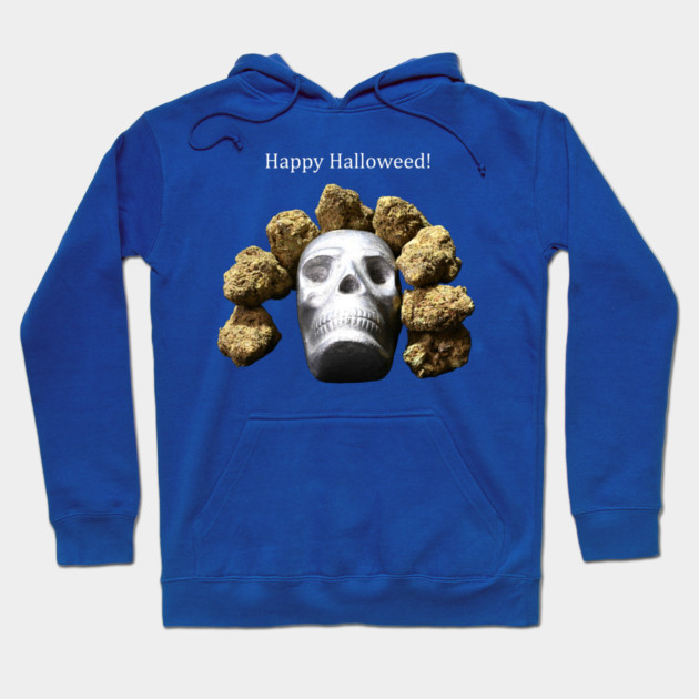 Halloweed Skull (dark shirts) - Weed Design Hoodie by MrGreenGenes420