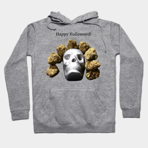 Halloweed Skull (light shirts) - Weed Design Hoodie by MrGreenGenes420