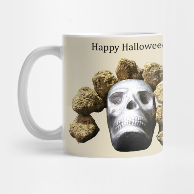 Halloweed Skull (light shirts) - Weed Design by MrGreenGenes420