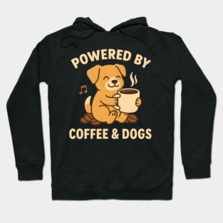 Powered by Coffee & Dogs – Cute Dog Lover Gift Hoodie