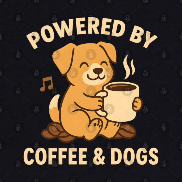 Powered by Coffee & Dogs – Cute Dog Lover Gift by MakerMind8.2