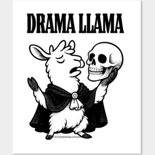 Drama Llama Shakespearian Actor Posters and Art
