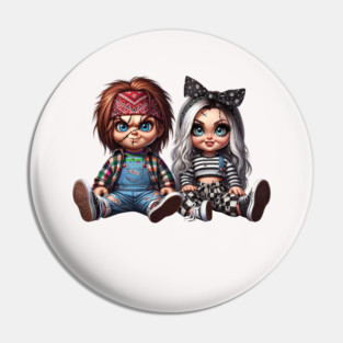 Horror Couple Chicano, Spanish Always and Forever Couple, Valentines Day, Old School Cholo Couple, Chola Cholo Pin