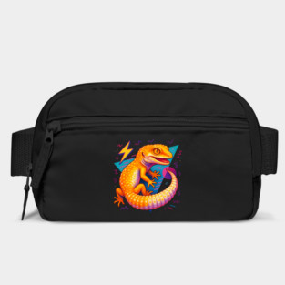 Retro Neon Blazing Blizzard Leopard Gecko Bag