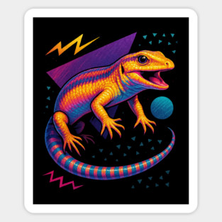 Retro Neon Sandfish Magnet