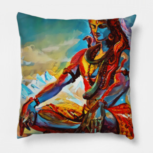 Shiva Graphic Pillow