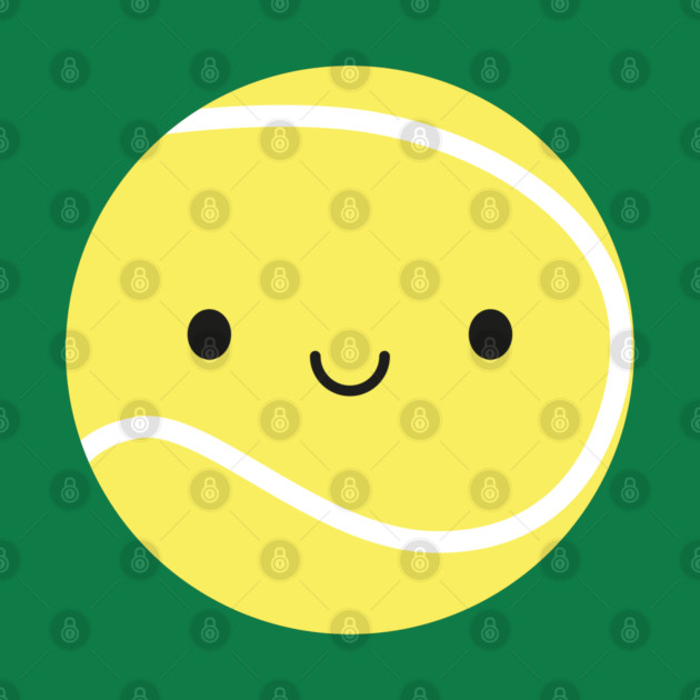 Kawaii Tennis Ball by marcelinesmith