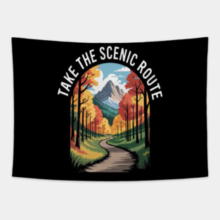 Take The Scenic Route Embrace Natures Pathways Hiking Adventure Tapestry