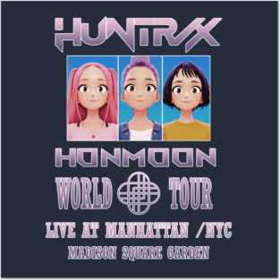 kpop Huntrix Honmoon world tour NYC Posters and Art