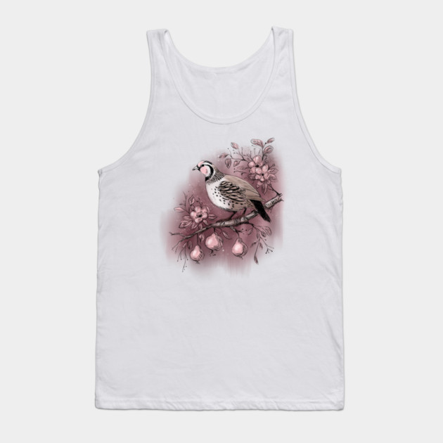 Partridge in a Pear Tree Tank Top by H. R. Sinclair