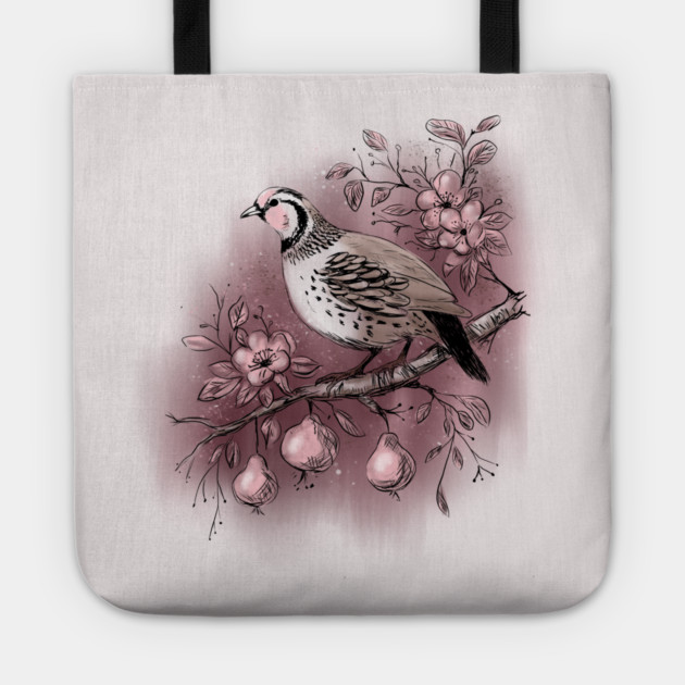 Partridge in a Pear Tree Tote by H. R. Sinclair