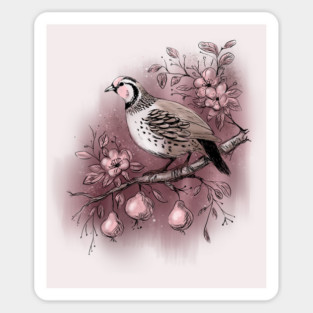 Partridge in a Pear Tree Sticker