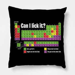 Colorful Periodic Table of Elements | Chemistry  | Science Education Pillow