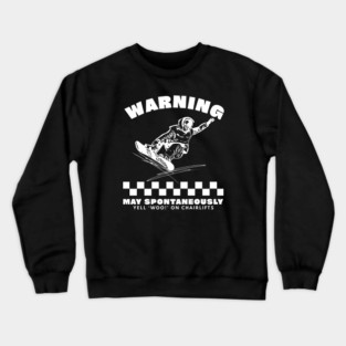 Snowboard yelling Crewneck Sweatshirt