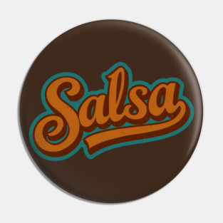 Salsa - Retro design Pin