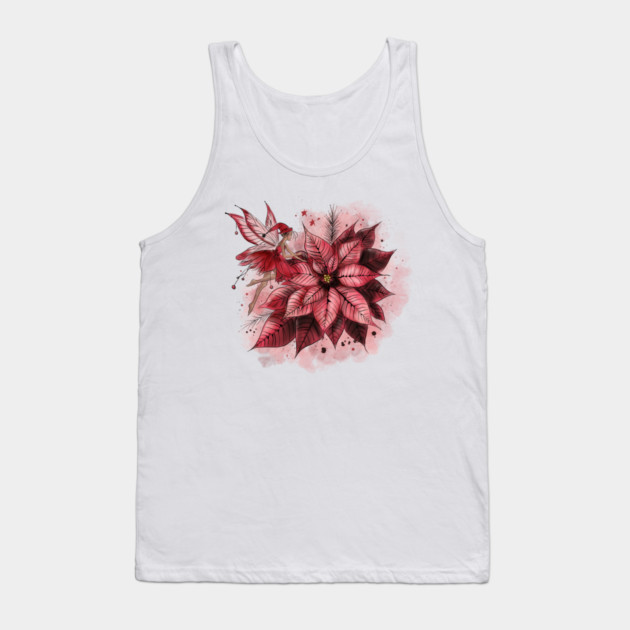 Poinsettia Fairy Tank Top by H. R. Sinclair