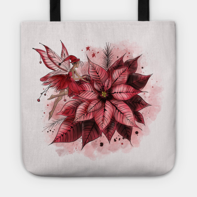 Poinsettia Fairy Tote by H. R. Sinclair