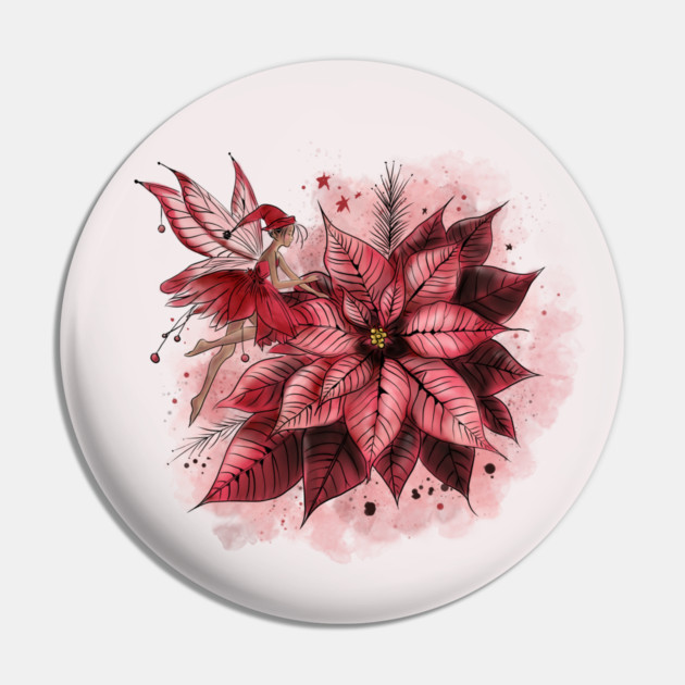 Poinsettia Fairy Pin by H. R. Sinclair