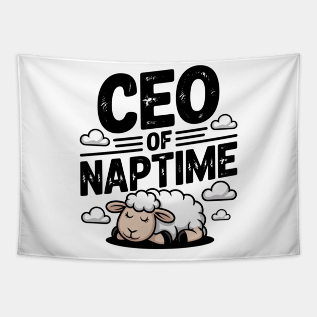 CEO of Naptime Tapestry by Frank Ring