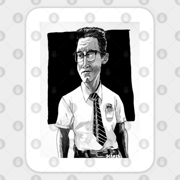 Falling Down "D-Fens" illustration (original) Sticker by StagArtStudios